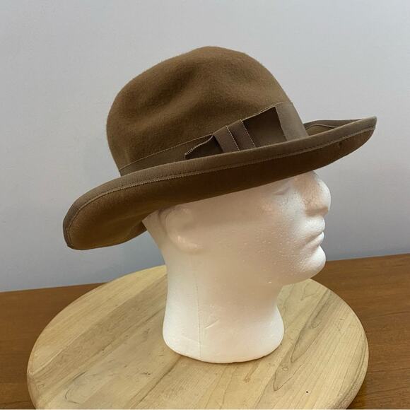 Banana Republic Safari & Travel Co. Vintage 100%‎ Wool Fedora Hat Indiana Jones main image 6